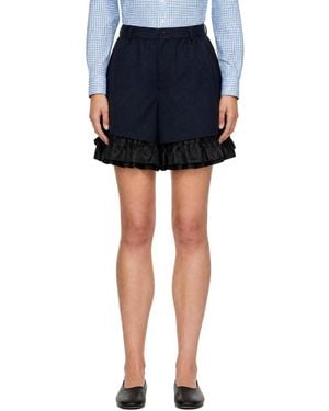Comme des Garçons Ruffled Shorts - Blue