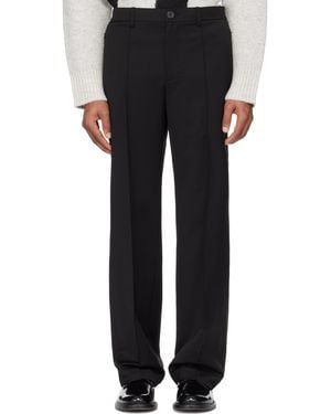 Helmut Lang Relaxed Wool Trousers - Black