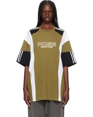 Martine Rose Oversized Panelled T-Shirt - Green
