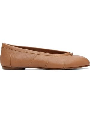 Maison Margiela Tan Tabi New Ballerina Flats - Brown