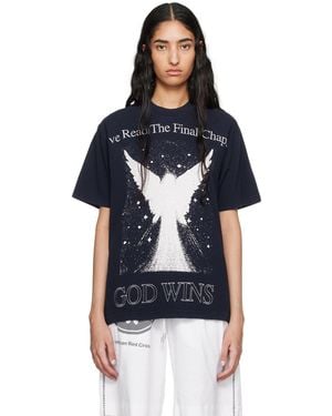 ONLINE CERAMICS 'God Wins' T-Shirt - Black