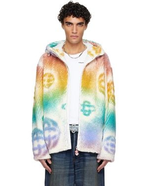 CASABLANCA Halftone Monogram Fleece Jacket - Multicolour