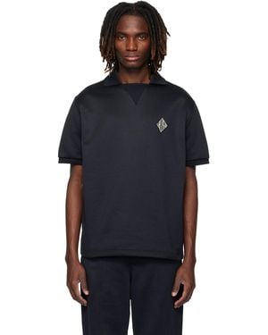 Lacoste Loose Fit Badge Accent Fleece Polo - Black
