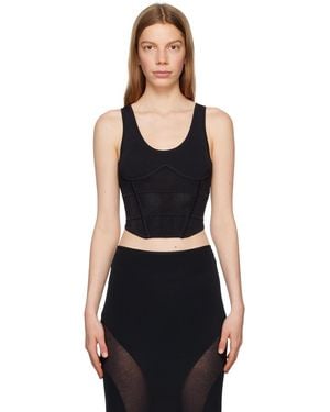 Dion Lee ブラック Corset トップス