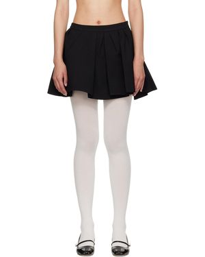 ShuShu/Tong Irregular Pleated Miniskirt - Black