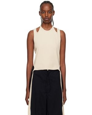 Dion Lee Halter Tie Tank Top - Black