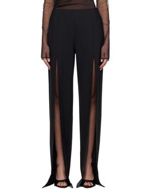 Nensi Dojaka Luna Tailored Slit Trousers - Black