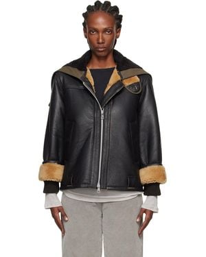 Our Legacy Blizzard Leather Jacket - Black