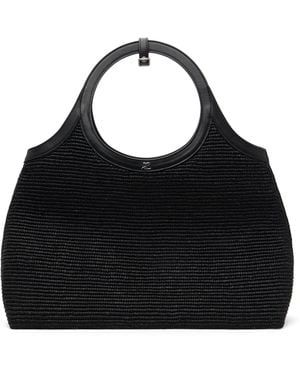 Courreges Raphia Holy Day Tote - Black
