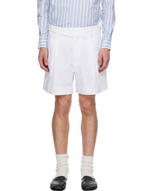 Dolce & Gabbana Short Blanc À Plis