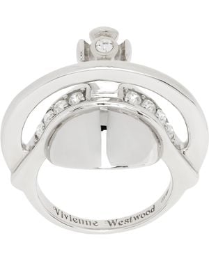 Vivienne Westwood Bague Argentée À Orbe - Métallisé