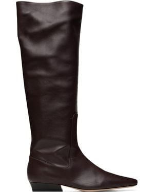 STAUD Wally Flat Tall Boots - Brown