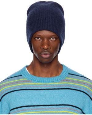 The Elder Statesman Watchman Beanie - Blue