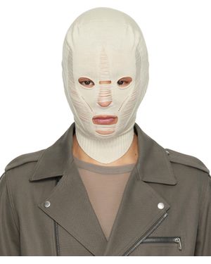 Rick Owens Off- Hollywood Skull Balaclava - Multicolour