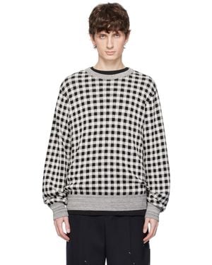 TAKAHIROMIYASHITA TheSoloist. Off- Regular Fit Jacquard Crew Neck Jumper - Black