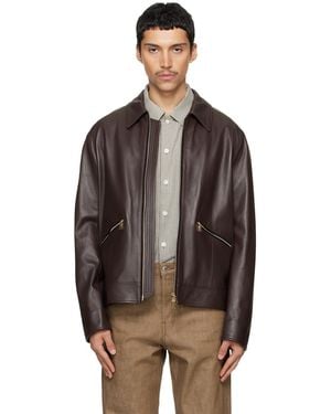 Paul Smith Nappa Leather Jacket - Black