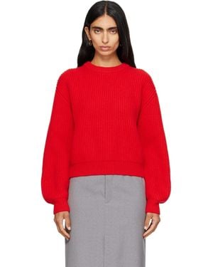 Jil Sander Wool Crew-Neck Jumper - Red