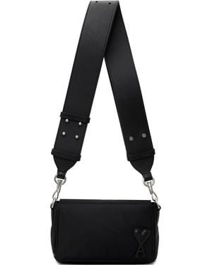 Ami Paris Nylon Marcel Lunch Box Bag - Black