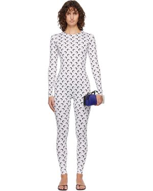 Marine Serre Recycled Jersey Moon Jumpsuit - Black