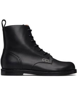 JW Anderson Loafer Boots - Black