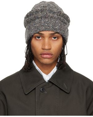 Maison Margiela Rib-Knit Beanie - Black
