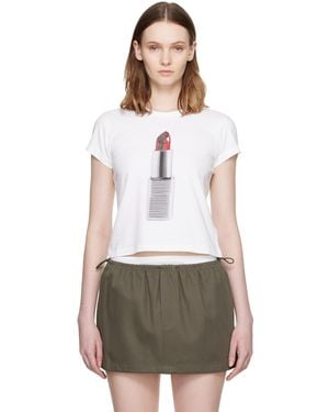 Alexander Wang Lipstick Graphic Baby T-shirt - Grey
