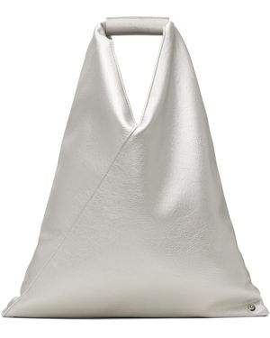 MM6 by Maison Margiela Small Triangle Tote - Grey