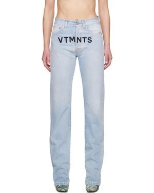 VTMNTS Embroide Jeans - Blue