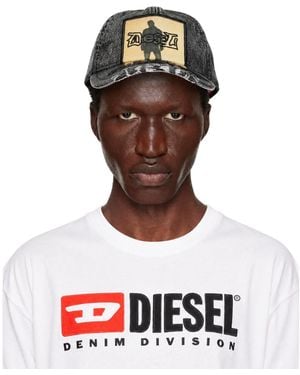 DIESEL Casquette Noire - Multicolore