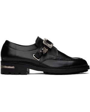 Toga Virilis Ssense Exclusive Buckle Monkstraps - Black