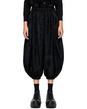 Comme des Garçons Jacquard Trousers - Black