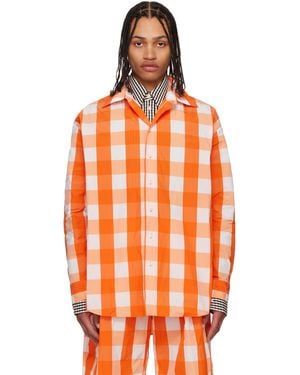 Walter Van Beirendonck オレンジ Maxi シャツ