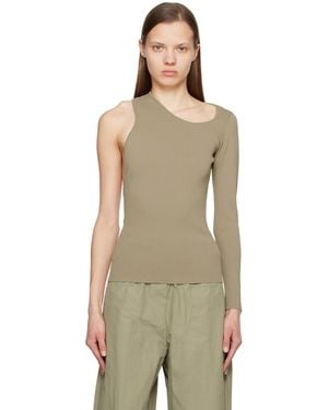 Paris Georgia Basics Khaki Moon Long Sleeve T-Shirt - Natural