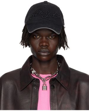 Acne Studios Logo Cap - Black