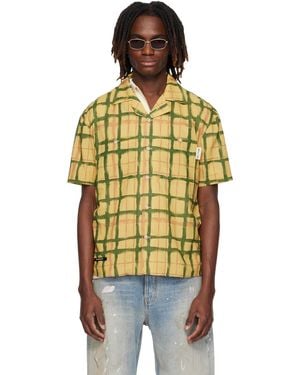 ANDERSSON BELL Rothko Open Collar Shirt - Orange