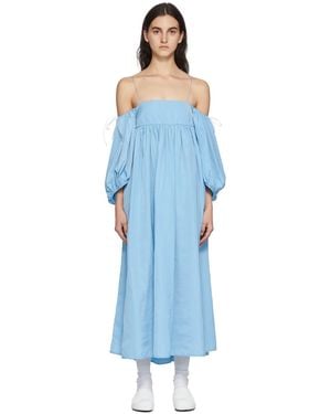 Cecilie Bahnsen Holly Mid-Length Dress - Blue