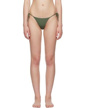 Matteau Khaki String Bikini Bottom - Multicolour