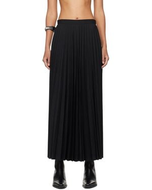 Junya Watanabe Pleated Maxi Skirt - Black