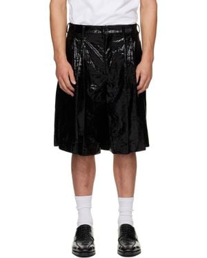 Comme des Garçons Nylon Polyester Velvet Shorts - Black