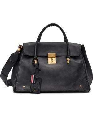 Thom Browne Bolton Weekender Duffle Bag - Black