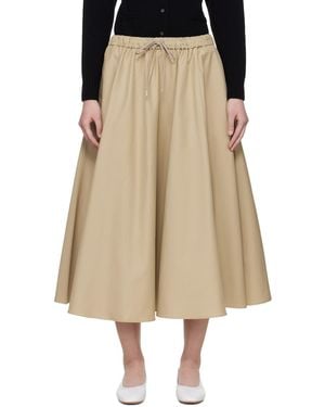 Cordera Technical Midi Skirt - Natural