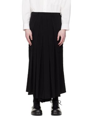 Yohji Yamamoto Ta Tuxedo Hakama Trousers - Black