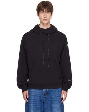 Moncler Genius Moncler X Fragment Logo Cotton Hoodie - Black