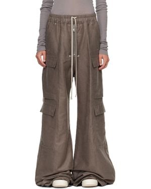 Rick Owens Tower Cargobelas Cargo Trousers - Brown