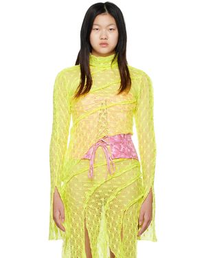 Kim Shui Ssense Exclusive Asymmetrical Turtleneck - Yellow