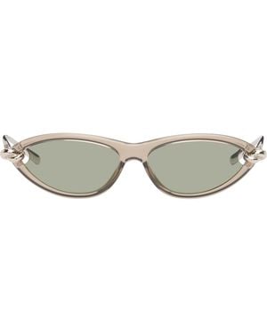 Bottega Veneta Cat Eye Knot Sunglasses - Grey