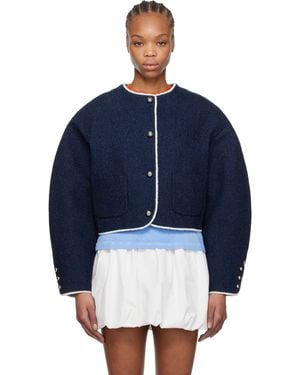MSGM Patch Pocket Denim Jacket - Blue