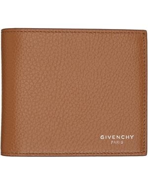 Givenchy Grained Leather Wallet - Brown