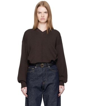 Lemaire V Neck Jumper - Black