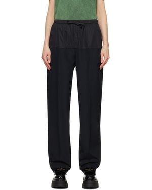 Alexander Wang Black Articulated Trousers
